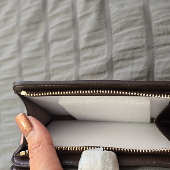 Kate Spade Brown Leather Wallet Nwt - Picture 7 of 11